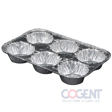 Cogent Solutions and Supplies  6 Cup Mini Muffin Pan 9-7/8 x 6-1